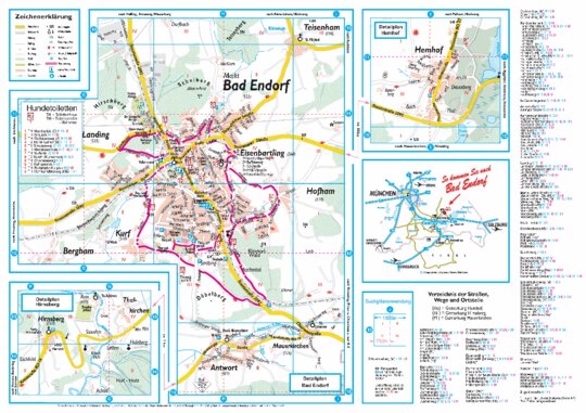 Gemeinde Bad Endorf - Ortsplan, Anreise